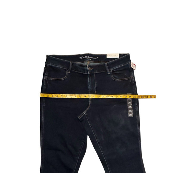 M Jeans By Maurices Mid-Rise Jegging Womens 18W BLUE Distressed Jegging NWT NEW - Picture 8 of 16